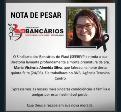 Nota de pesar 