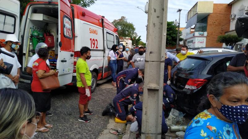 Homem morre após tentar fazer religação de energia de farmácia em Teresina (Foto: Matheus Oliveira/ Portal Meio Norte)