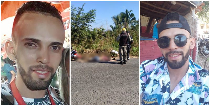 O gari Eliel Brito de Sousa morreu após colisão frontal entre motos na PI-130 - Foto: Matheus Oliveira/Portal Meio Norte