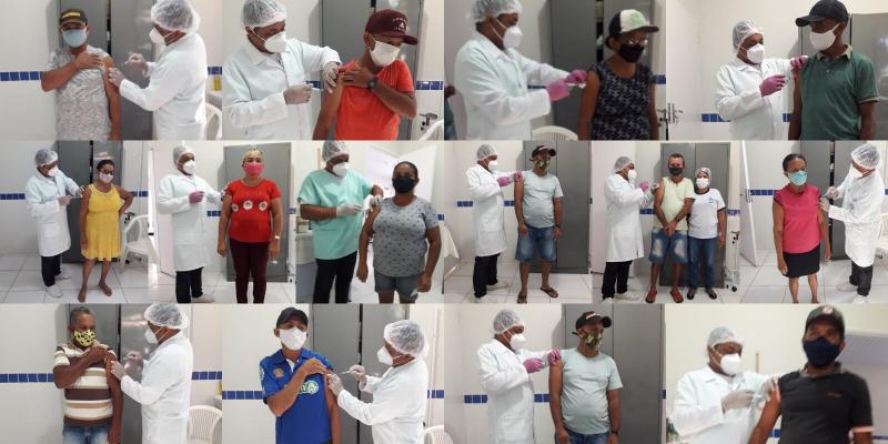 Vacinação da Covid -19 em Cabeceiras, nas faixa etárias de 50 a 59 anos