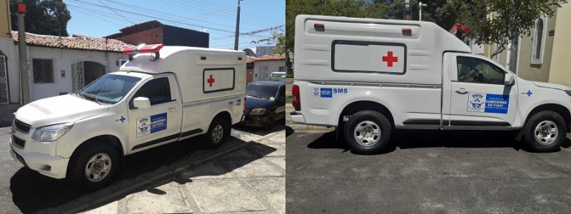 Ambulância reformada que volta a servir a população
