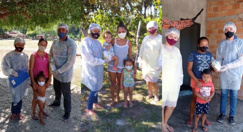 Entrega de kits de prevenção ao coronavírus as famílias assistidas pelo CRAS de Cabeceiras