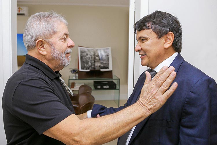 Visita que o governador Wellington Dias fez ao Instituto Lula antes da pandemia