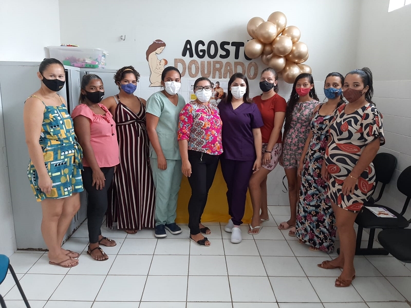 Palestra do Agosto Dourado com as gestantes e puérperas