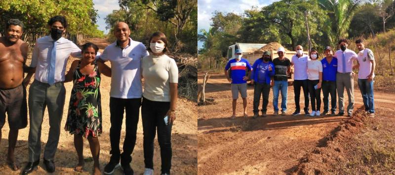 Visita do prefeito Zé Filho e da primeira dama Mônica Carvalho a comunidades rurais e vistoria a algumas obras