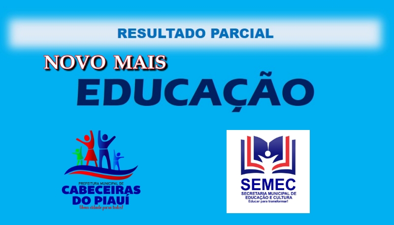Resultado parcial do Programa Novo Mais Educação