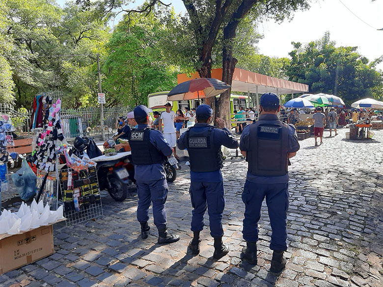Reforço da Guarda Municipal nas ruas do Centro de Teresina Fotos(Ascom/GCM)