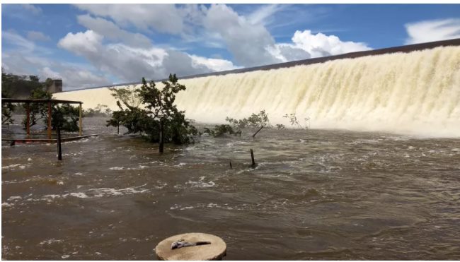 Barragem Mesa de Pedra, Valença do Piauí. — Foto: Renan Nunes/ Rede Clube