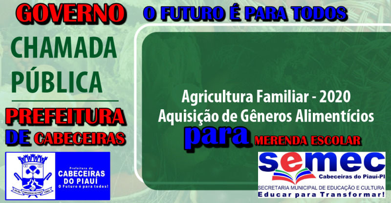 Convite para chamada publica