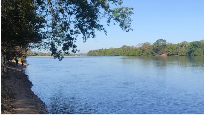 Margem do Rio Parnaíba, em Nazária, no Piauí — Foto: Ângela Bispo/TV Clube