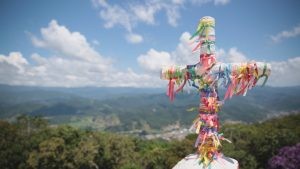 Morro da Cruz, em Nova Trento (SC), uma das atrações do Vale Sagrado - (Foto: Assembleia Legislativa do Estado de Santa Catarina)