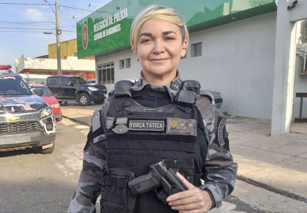 Tenente-coronel Elizete Lima Miguel Mendes / TV Antena 10