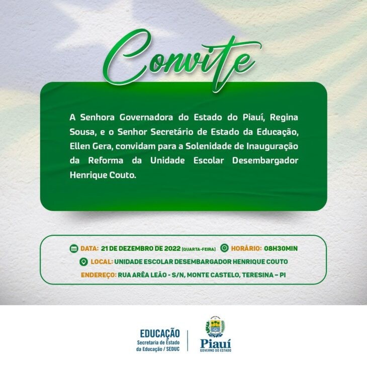 Foto: Reprodução/Secom Piauí