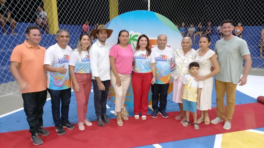 Inauguração da quadra poliesportiva 