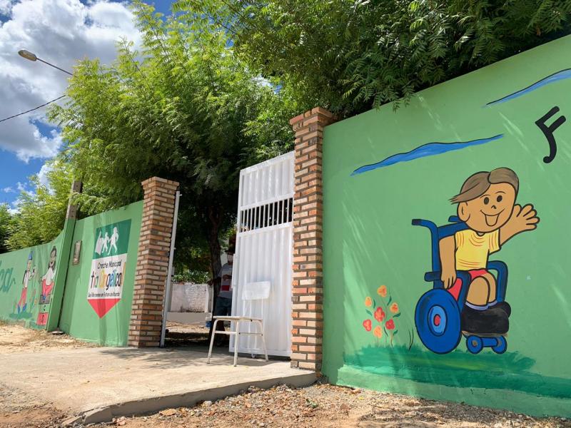 Foto: Divulgação| Fachada da Creche Tia Angélica