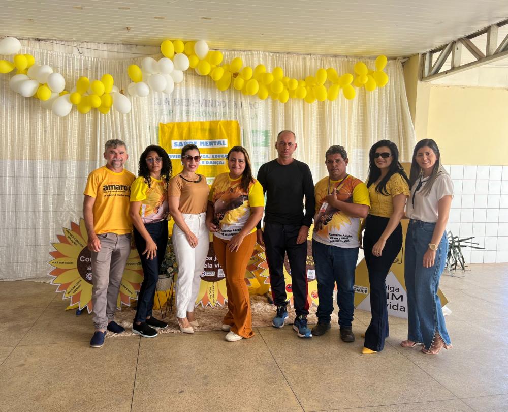 Coordenadores da SMS participando da ação no PREMEN (Foto: Arquivo pessoal)
