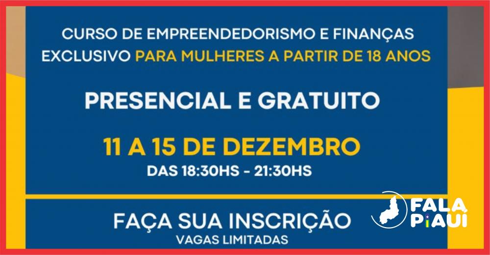 Prefeitura disponibiliza curso gratuito de empreendedorismo e finanças para mulheres