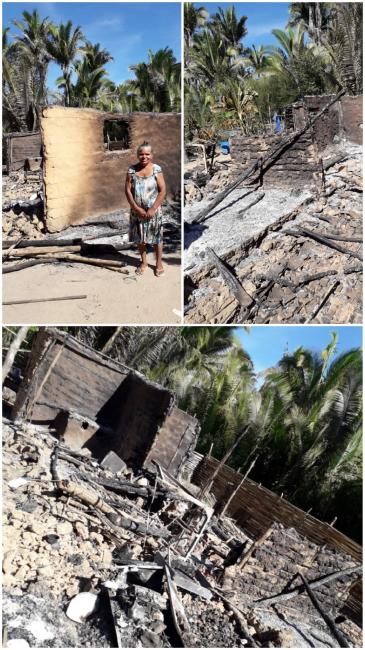 Foto divulgação .imagens chocantes após o incêndio.