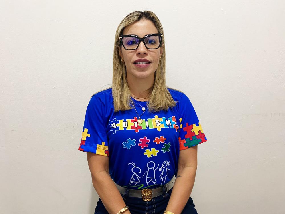 Coordenadora municipal de saúde da pasta Pessoa com Deficiência, Emanuelle Reis (Foto: Eviletiane Ferreira)