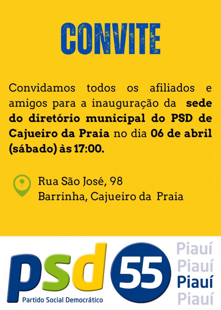Convite de inauguração 