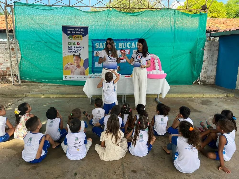 "Dia D" do Mais Saúde Bucal na escola São Gabriel (Foto: Arquivo Pessoal)