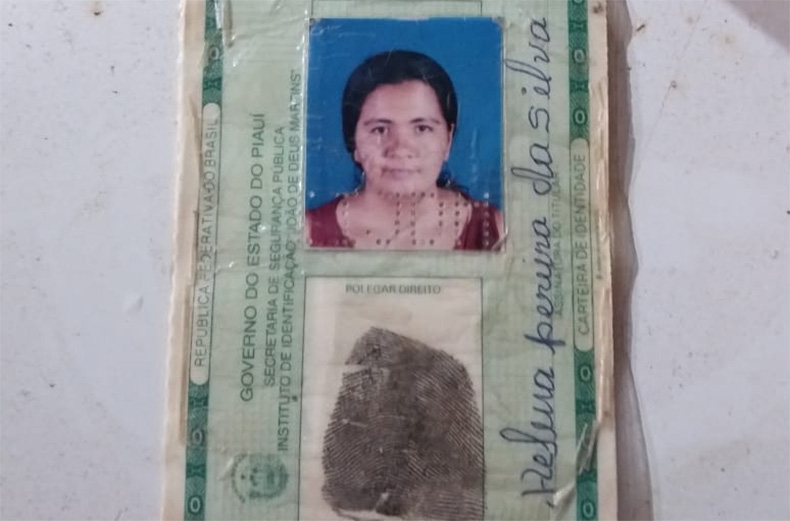 Identidade da vítima. (Foto: Pm)