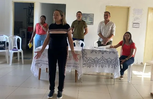 Sábado (22),a visita aconteceu na localidade Angical dos Domingos.
