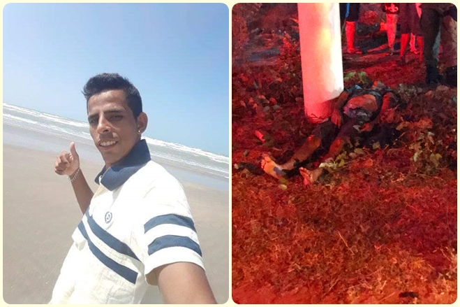 jovem assassinado em Luis Correia
