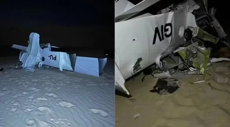 Avião de pequeno porte cai nos Lençóis Maranhenses e deixa dois mortos