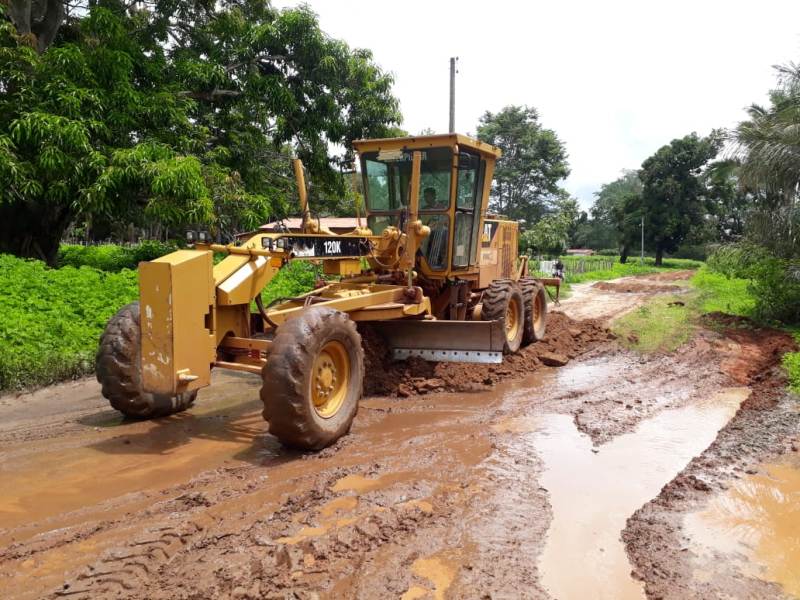 Obras de recuperação das estradas vicinais