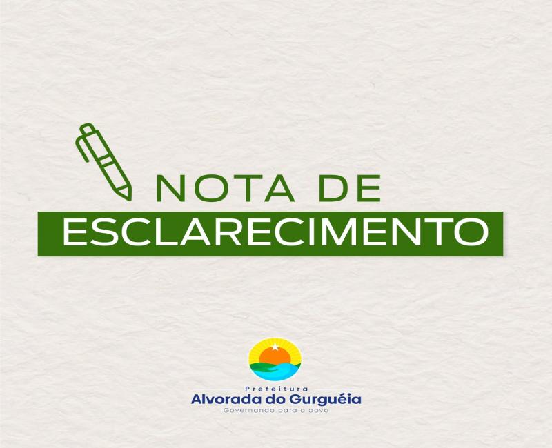 Nota de Esclarecimento