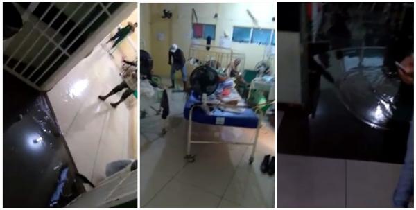 Paciente registra vídeo do Hospital Regional de Picos alagado