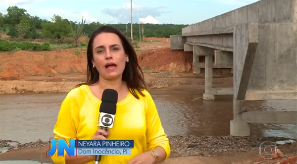 Jornal Nacional | Obra de ponte que dá acesso a município do PI nunca foi concluída