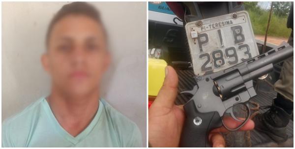 Jovem é preso com simulacro de arma de fogo em Demerval Lobão